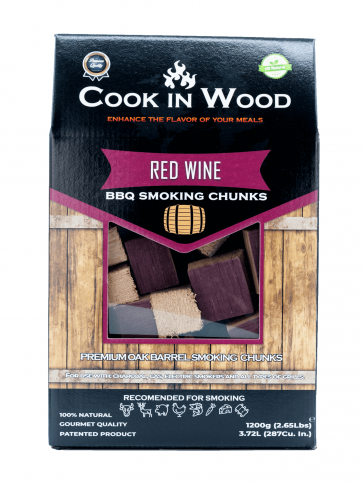 Red Wine - Oak Barrel Wood Chunks voorkant