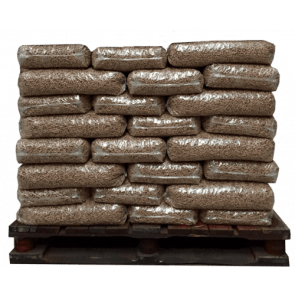 33 zakken bruine pellets